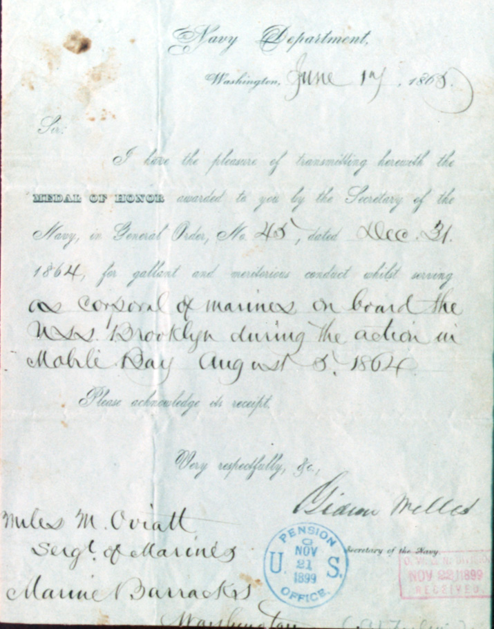 Marine Corps University Research Marine Corps History Division Information For Units Medal Of Honor Recipients By Unit Sergeant Miles M Oviatt